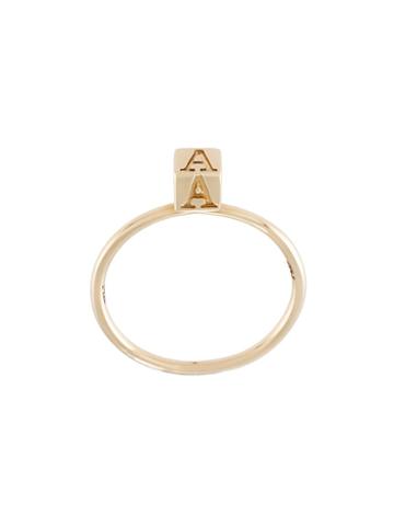 Abril Barret 'a Initial' Ring, Women's, Size: Medium, Metallic