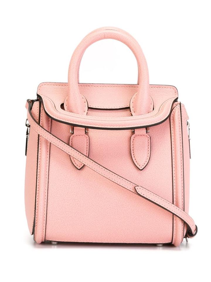 Alexander Mcqueen Mini 'heroine' Shoulder Bag, Women's, Pink/purple