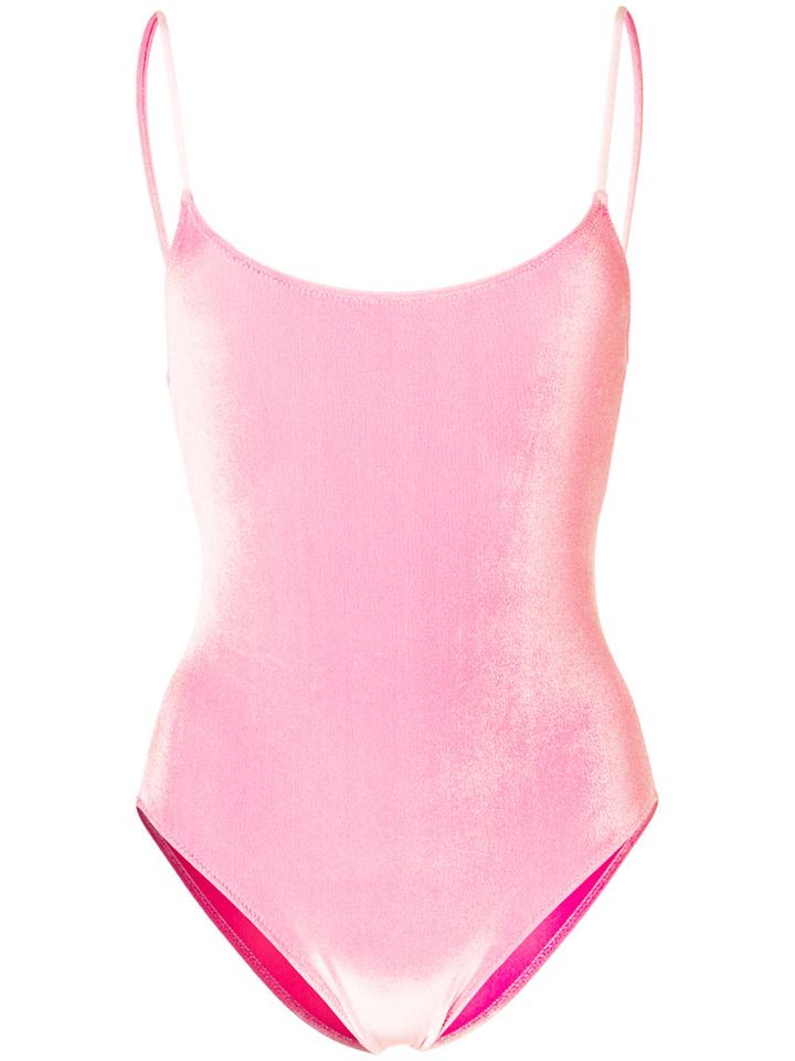 Mc2 Saint Barth Textured Swimsuit - Pink & Purple