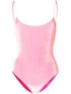 Mc2 Saint Barth Textured Swimsuit - Pink & Purple