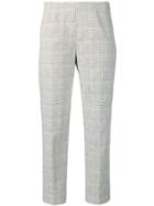 Piazza Sempione Printed Cropped Trousers - Black