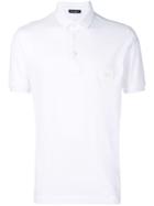 Dolce & Gabbana Logo Patch Polo Top - White