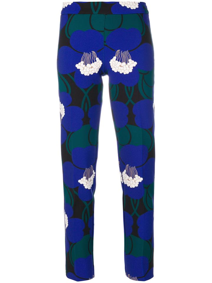 P.a.r.o.s.h. Skinny Floral Print Trousers - Multicolour