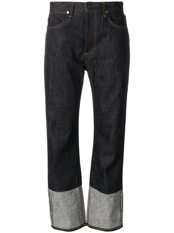 Rag & Bone Roll Cuffs Style Jeans - Blue