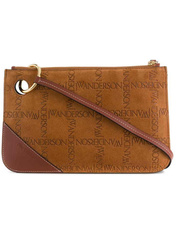 Jw Anderson Pierce Clutch - Brown
