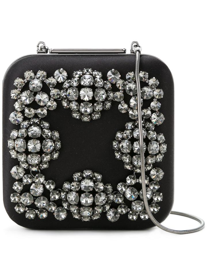 Manolo Blahnik Hangi Clutch Bag - Black