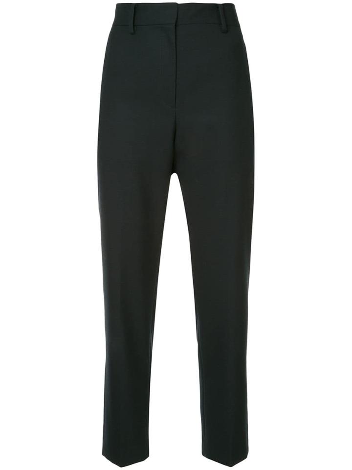 H Beauty & Youth Cropped High Waisted Trousers - Blue