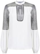 Olympiah Panelled Titicaca Blouse - White