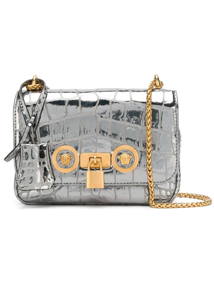 Versace Embossed Mini Bag - Silver