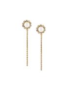 Marc Jacobs Flower Chain Earrings, Women's, Metallic