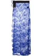 Filles A Papa - 'pamela' Lace Overskirt - Women - Polyamide - 0, Women's, Blue, Polyamide