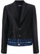 Dsquared2 Giacca Denim Underlayer Blazer - Black