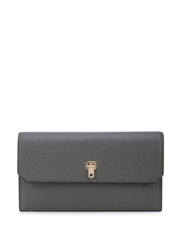 Valextra Flap Wallet - Black