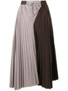 Jejia Cecile Pleated Skirt - Brown