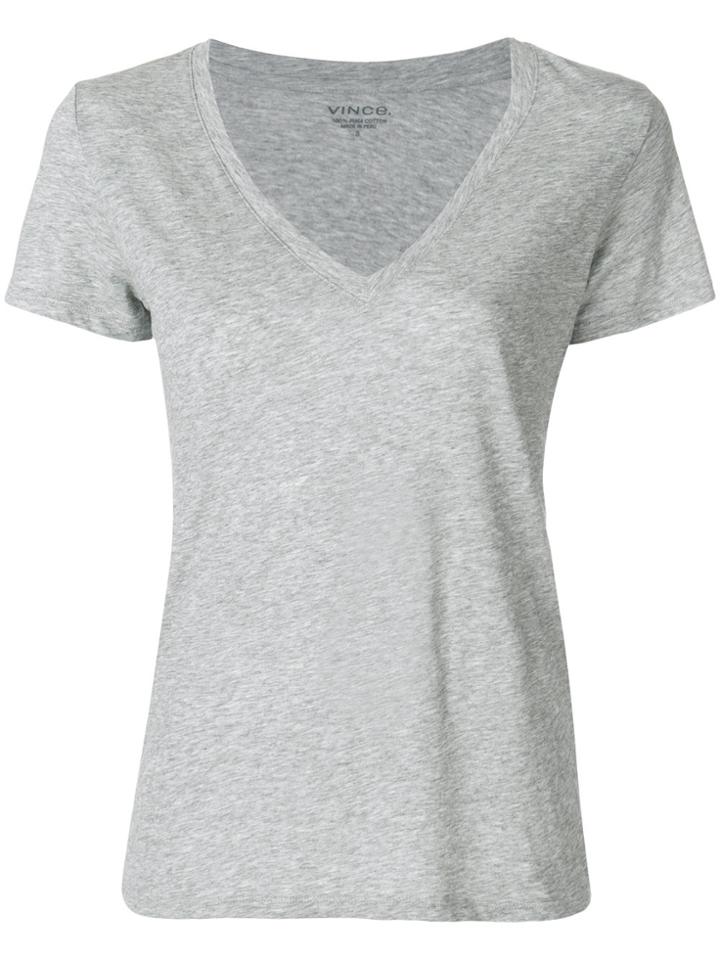 Vince Classic V-neck T-shirt - Grey