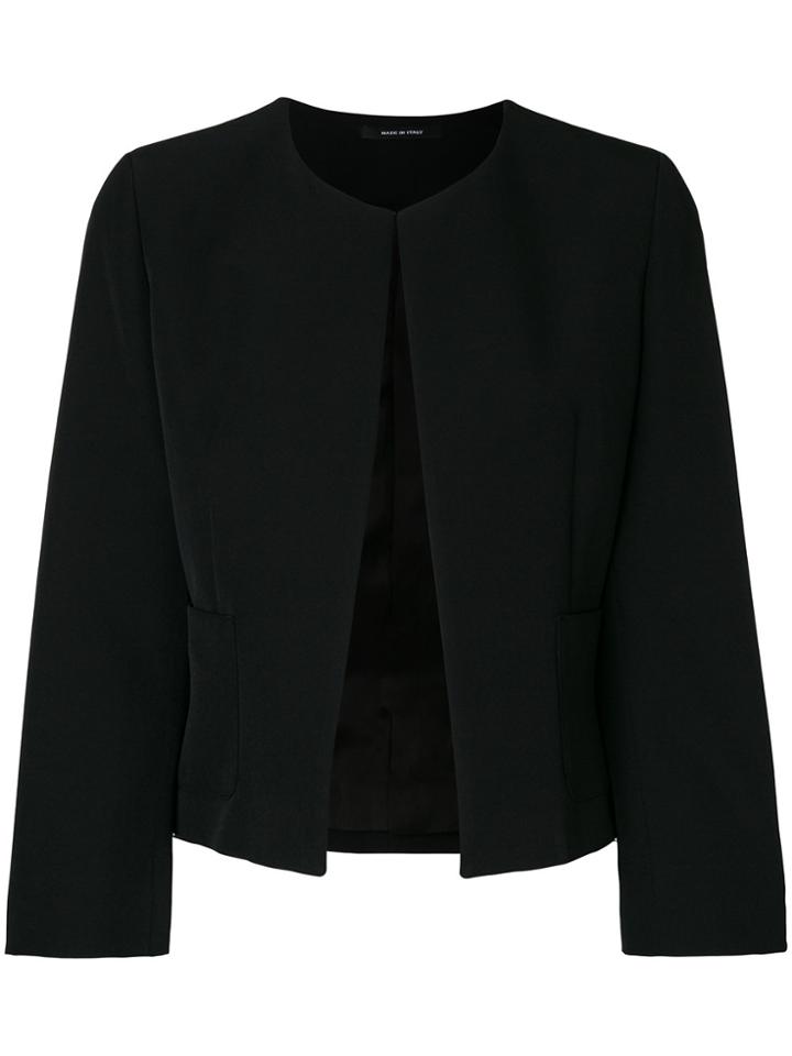 Tagliatore Lucy Collarless Jacket - Black