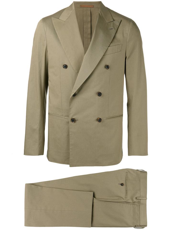 Caruso Dinner Suit, Men's, Size: 52, Nude/neutrals, Cotton/spandex/elastane/viscose