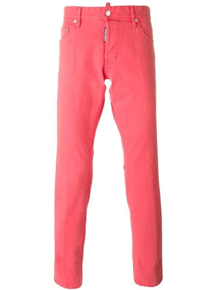 Dsquared2 Slim Jeans, Men's, Size: 46, Pink/purple, Cotton/spandex/elastane