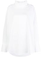 Mm6 Maison Margiela Long-sleeve Oversized Shirt - White