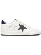 Golden Goose Deluxe Brand White And Black Ball Star Canvas Sneakers