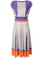 Issey Miyake Vintage Striped Top And Skirt Set - Multicolour