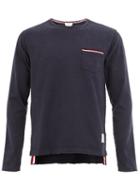Thom Browne Striped Details Longsleeved T-shirt