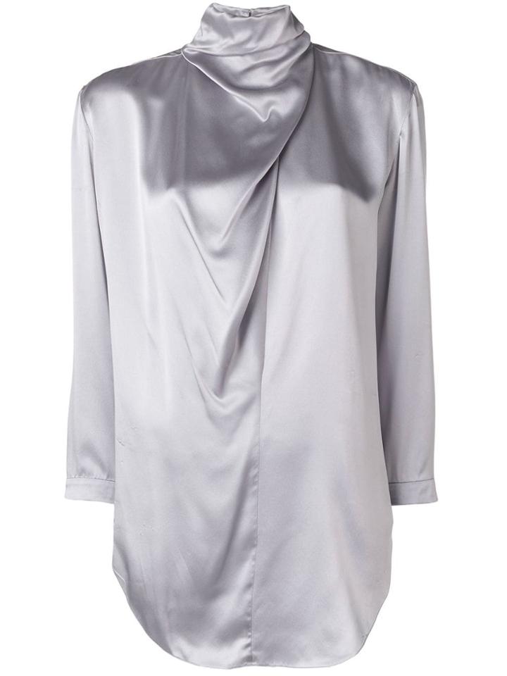 Nina Ricci Draped Blouse - Grey