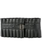 Philosophy Di Lorenzo Serafini Wide Pleated Belt - Black