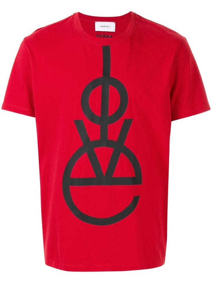 Ports V Love T-shirt - Red
