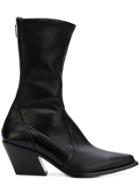 Givenchy Rear-zip Pointed Boots - Black