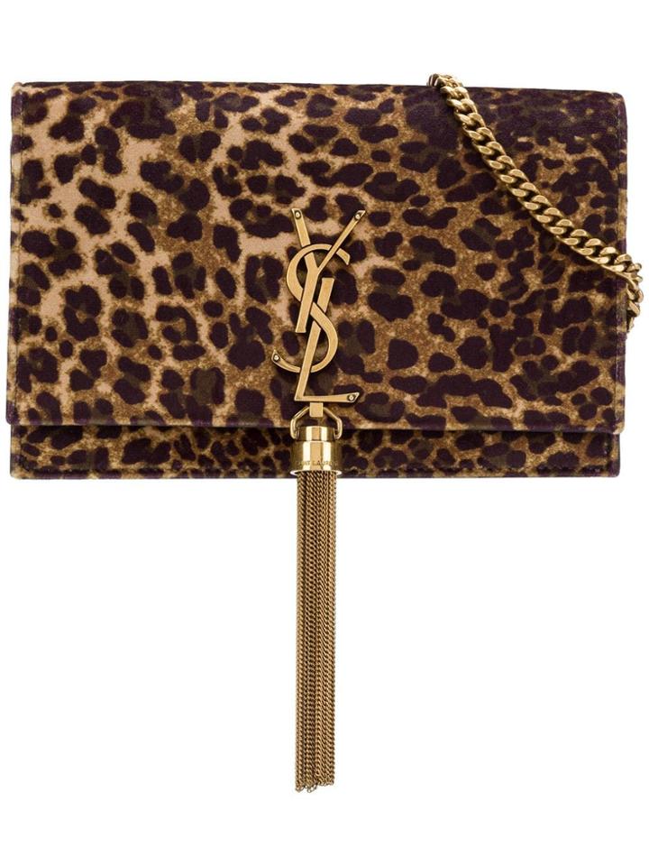 Saint Laurent Mini Logo Cross Body Bag - Nude & Neutrals