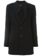Joseph Two Button Blazer, Women's, Size: 38, Black, Spandex/elastane/acetate/viscose
