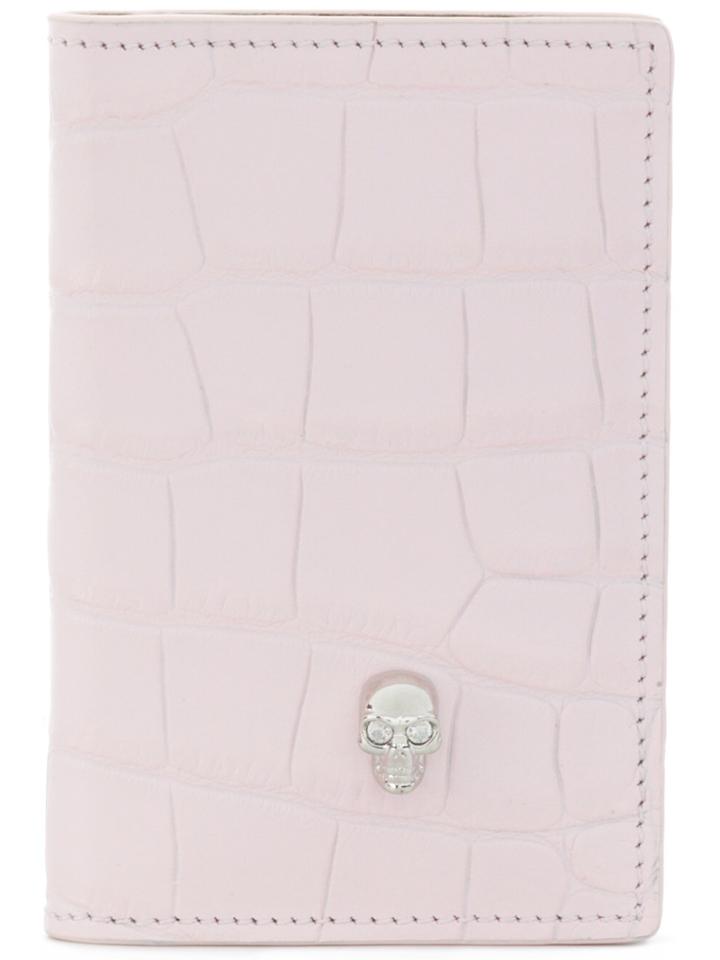 Alexander Mcqueen Skull Pocket Organiser - Pink & Purple