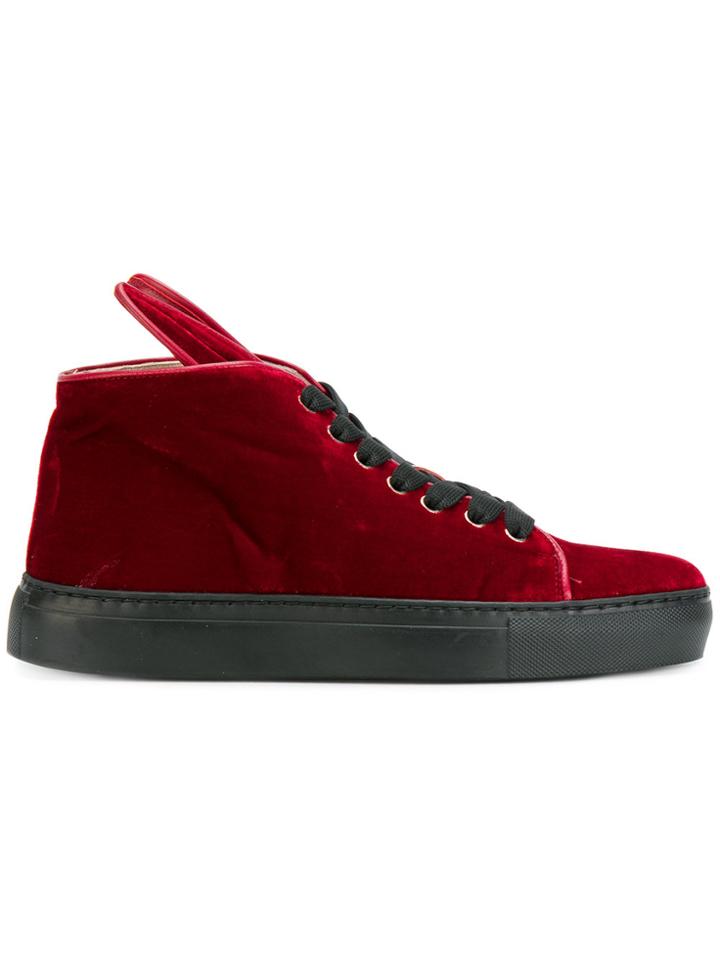 Minna Parikka Bunny Ear Hi-top Sneakers - Red