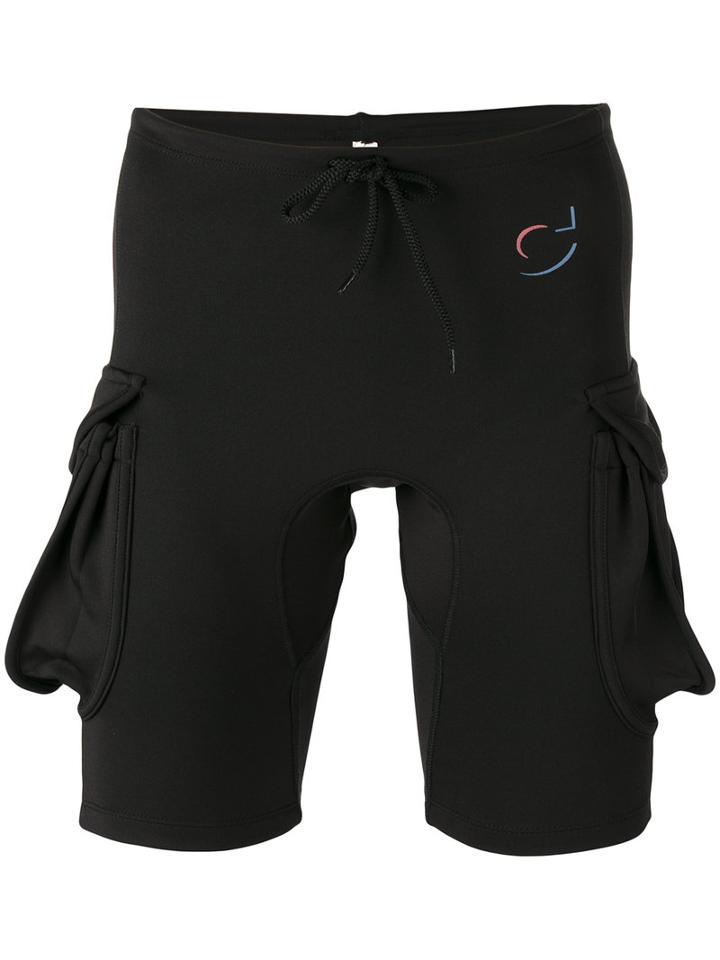 Cottweiler Side Pocket Shorts, Men's, Size: Medium, Black, Polyester