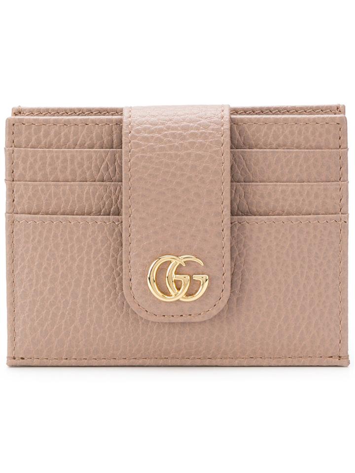 Gucci Gg Marmont Cardholder - Nude & Neutrals