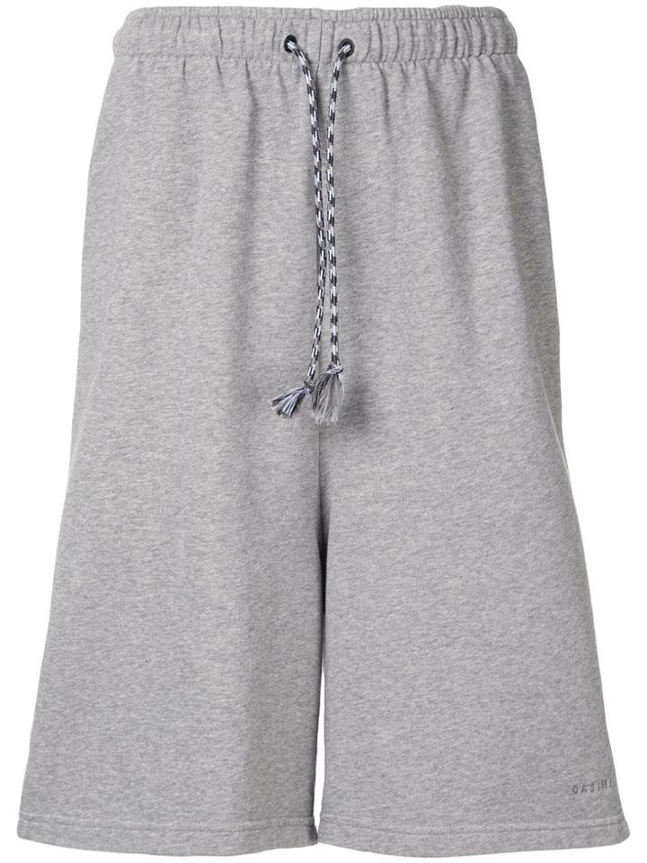 Qasimi Drawstring Jersey Shorts - Grey