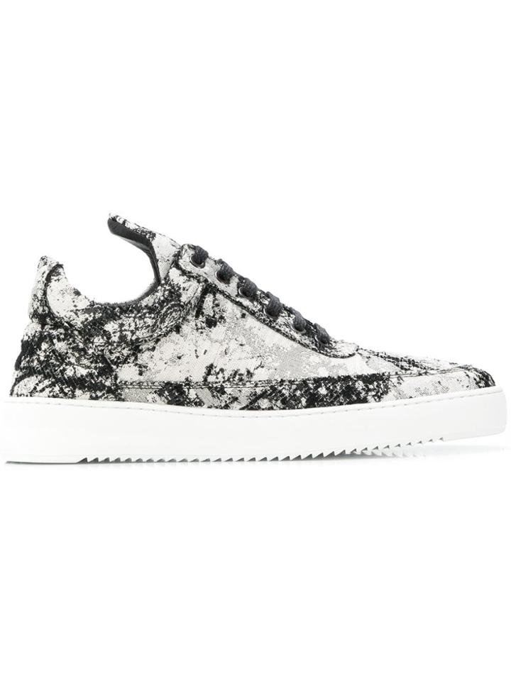 Filling Pieces Printed Sneajers - Black
