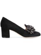 Elie Saab Bead Embellished Pumps - Black