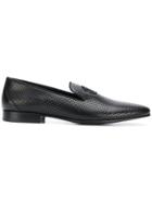 Roberto Cavalli Perforated Slipper Loafers - Black