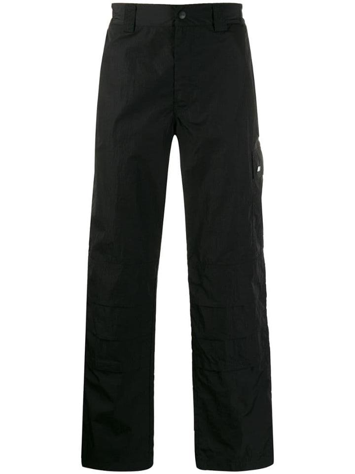 Msgm Cargo Straight Leg Trousers - Black