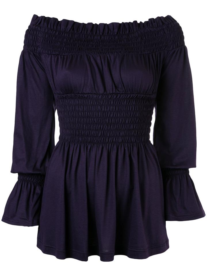 G.v.g.v. Off Shoulder Blouse - Pink & Purple