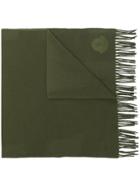 Moncler Fringed Scarf - Green