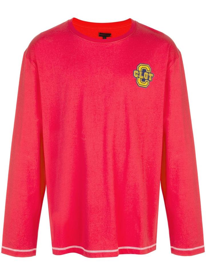 Clot Multi-patch Long-sleeved T-shirt - Red