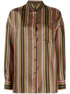 Aspesi Vertical Striped Shirt - Green