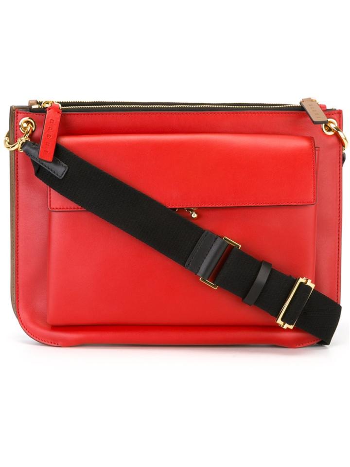 Marni 'bandoleer' Shoulder Bag - Red