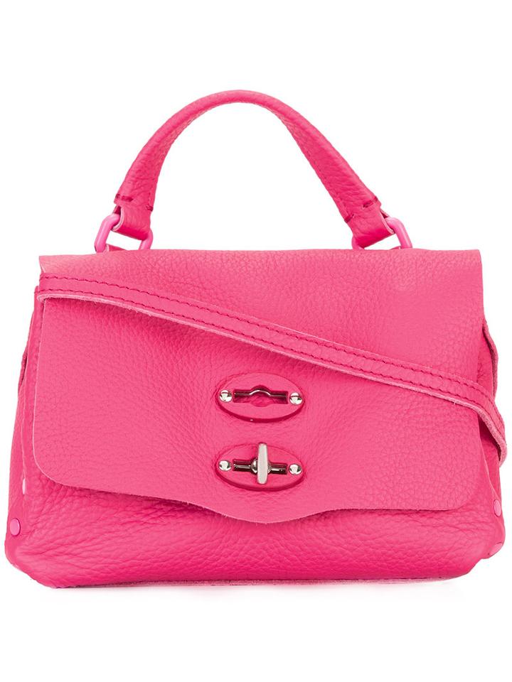 Zanellato - Baby Pura Cross Body Bag - Women - Leather/metal (other) - One Size, Women's, Pink/purple, Leather/metal (other)