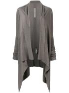 Rick Owens Ribbed Cardi-coat - Grey