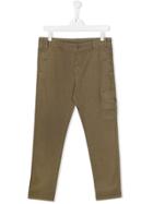 Stella Mccartney Kids Pocket Detail Chino Trousers - Green