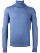 Brioni 'dolce Vita' Jumper, Men's, Size: 46, Blue, Silk/cashmere